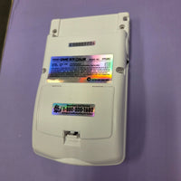 NINTENDO GAMEBOY COLOR CONSOLE - MODDED WITH FUNNY PLAYING IPS LARGE SCREEN AND USB-C CHARGING PORT - WHITE
