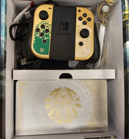 Nintendo Switch OLED Zelda Special Edition Console w/ Leather Case
