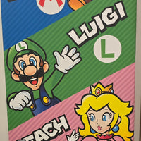 Mario, Luigi, Peach, & Bowser Canvas 36" by 12"