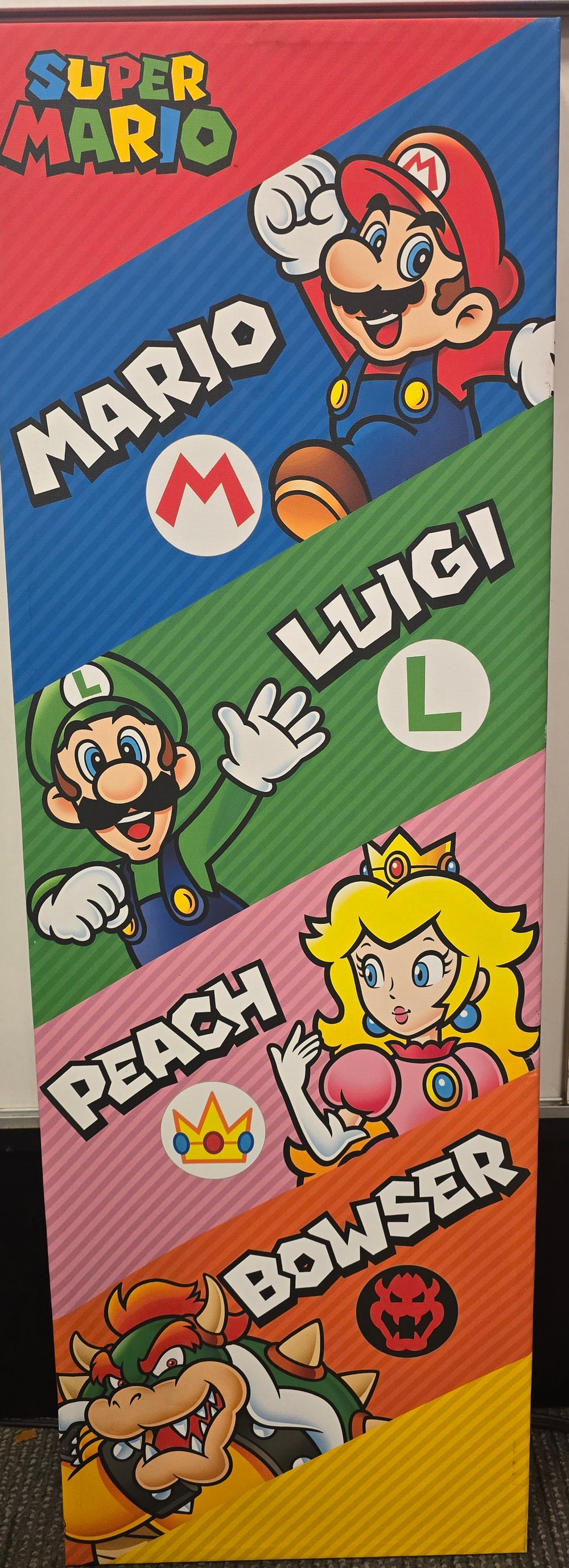 Mario, Luigi, Peach, & Bowser Canvas 36