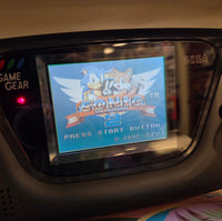 Sega Game Gear Console (New Caps + Glass Screen Cover) - GameGear *Beautiful Condition*
