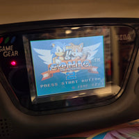 Sega Game Gear Console (New Caps + Glass Screen Cover) - GameGear *Beautiful Condition*