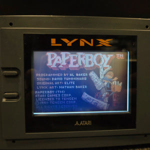 Atari Lynx Model 1 Console With 7 Games, Power Cord, and Screen Cover
