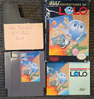 NES - ADVENTURES OF LOLO [W/ BOX & MANUAL, NO POSTER]
