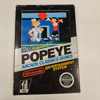 NES - Popeye {CIB} (Sticker Seal, Very Early Release, 5 Screw)
