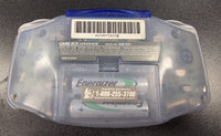 NINTENDO GAMEBOY ADVANCE (GBA) CONSOLE - CLEAR GLACIER TRANSLUCENT
