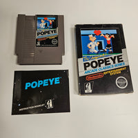 NES - Popeye {CIB} (Sticker Seal, Very Early Release, 5 Screw)
