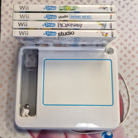 Wii- U DRAW TABLET AND FOUR GAMES
