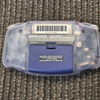 NINTENDO GAMEBOY ADVANCE (GBA) CONSOLE - CLEAR GLACIER TRANSLUCENT
