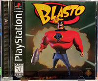 PLAYSTATION - BLASTO [CIB] *PUNCH HOLE ON SPINE INDICATES EMPLOYEE / PROMOTIONAL GAME*
