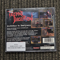 PLAYSTATION - TECMOS DECEPTION [NEW WITH TOP SEAL ONLY, NO OUTER WRAP] *PUNCH HOLE ON SPINE INDICATES EMPLOYEE / PROMOTIONAL GAME*
