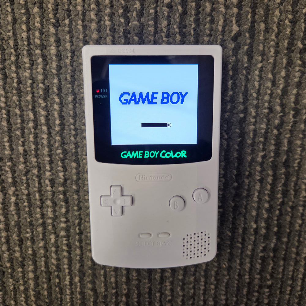NINTENDO GAMEBOY COLOR CONSOLE - WHITE (IPS BACKLIT TOUCH SCREEN)
