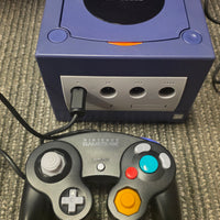 Nintendo GameCube Console - Indigo w/ Black Controller