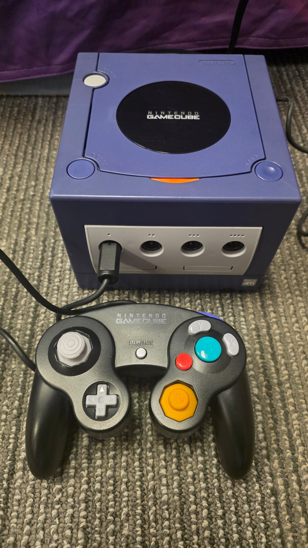 Nintendo GameCube Console - Indigo w/ Black Controller