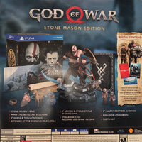 PS4 - GOD OF WAR 4 (2018) COLLECTOR'S EDITION COMPLETE W/ GAME [STONE MASON EDITION]
