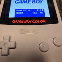 NINTENDO GAMEBOY COLOR CONSOLE - WHITE (IPS BACKLIT TOUCH SCREEN)