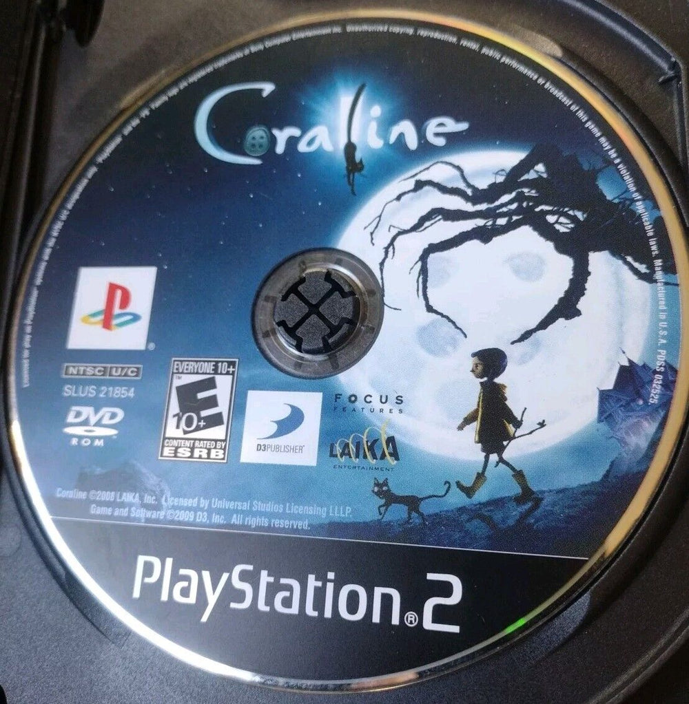 PLAYSTATION 2 - CORALINE [DISC ONLY]