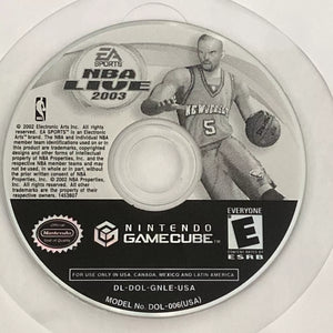 GAMECUBE - NBA LIVE 2003 [DISC ONLY]