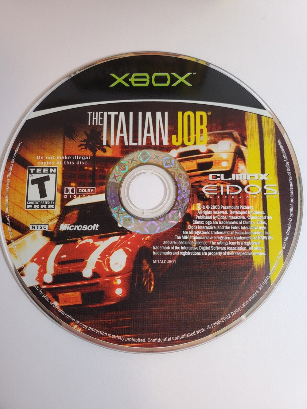 XBOX - THE ITALIAN JOB {LOOSE}
