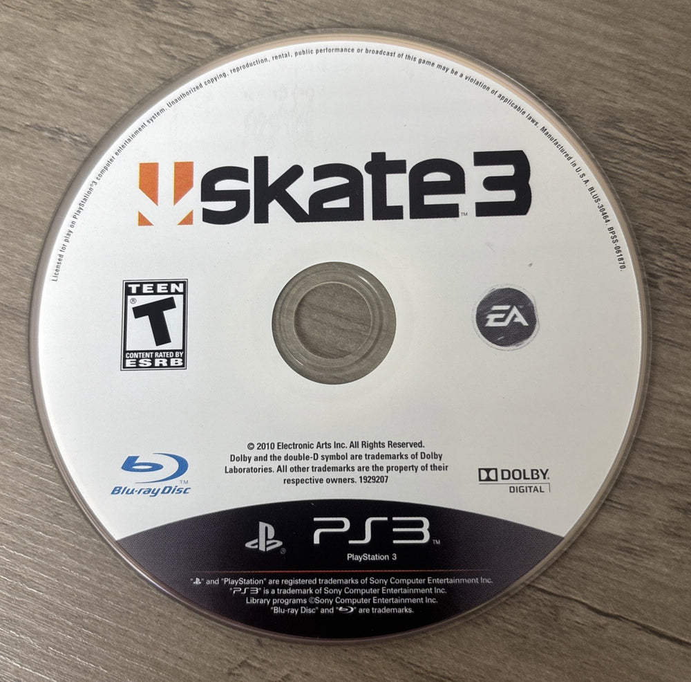 PS3 - SKATE 3 [DISC ONLY]