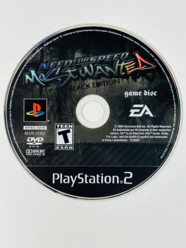 PLAYSTATION 2 - NEED FOR SPEED MOST WANTED BLACK EDITION {LOOSE}
