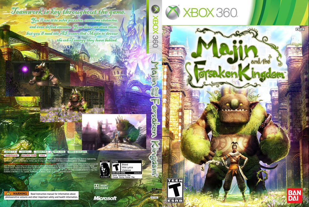 Xbox 360 - Majin and the Forsaken Kingdom {NO MANUAL}