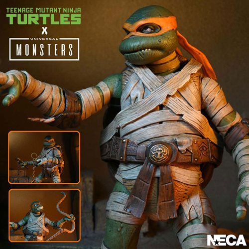 neca monsters tmnt NECA TMNT X Universal Monsters "Mummy" Michelangelo
