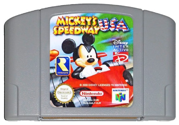 N64 - Mickey's Speedway USA [CART ONLY] [DAMAGED LABELS]