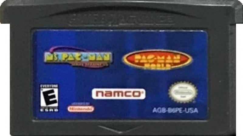 GBA - Ms. Pac-Man Maze Madness + Pac-Man World {W/MANUAL}