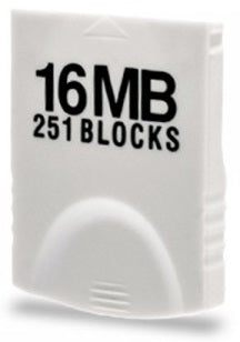 Gamecube & Wii Memory Card 16MB 251 Blocks