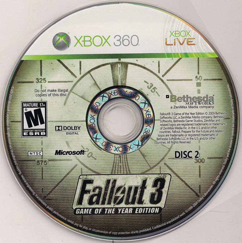 Xbox 360 Fallout {DISC ONLY}