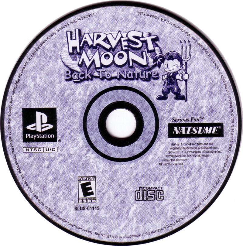 PLAYSTATION - Harvest Moon Back to Nature [DISC ONLY]