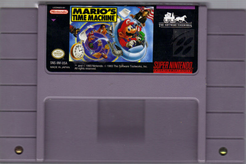 SNES - Mario's Time Machine {WRITING ON CART}