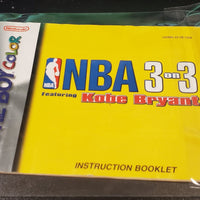 GBC Manuals - NBA 3 on 3 featuring Kobe Bryant