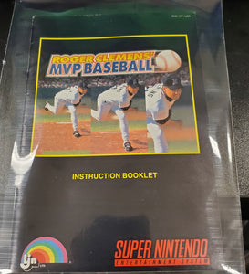 SNES Manuals - Roger Clemens' MVP Baseball