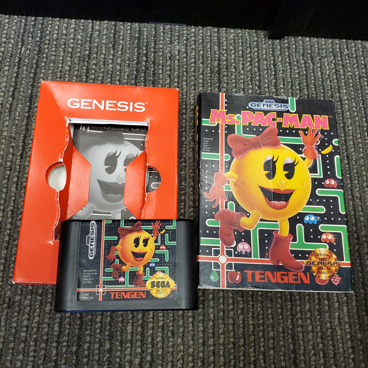 Genesis Pacman Sega Genesis - Ms. Pac Man | Steel Collectibles LLC.