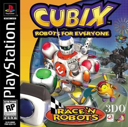 PLAYSTATION - CUBIX: ROBOTS FOR EVERYONE RACE'N ROBOTS {CIB}
