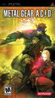 PSP - Metal Gear Acid 2 [W/ MANUAL, NO GLASSES, MOISTURE DAMAGE TO COVERART]
