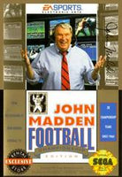 GENESIS - JOHN MADDEN FOOTBALL '93 CHAMPIONSHIP EDITION [RENTAL EXCLUSIVE] [COMPLETE]