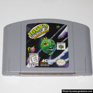 N64 - Iggy's Reckin' Balls [BLOCKBUSTER STICKERS ON CART]