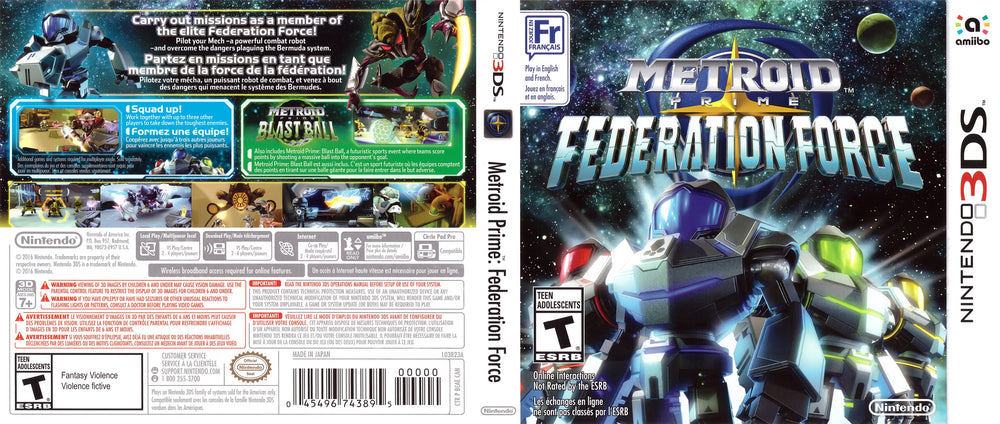 3DS - Metroid Prime: Federation Force