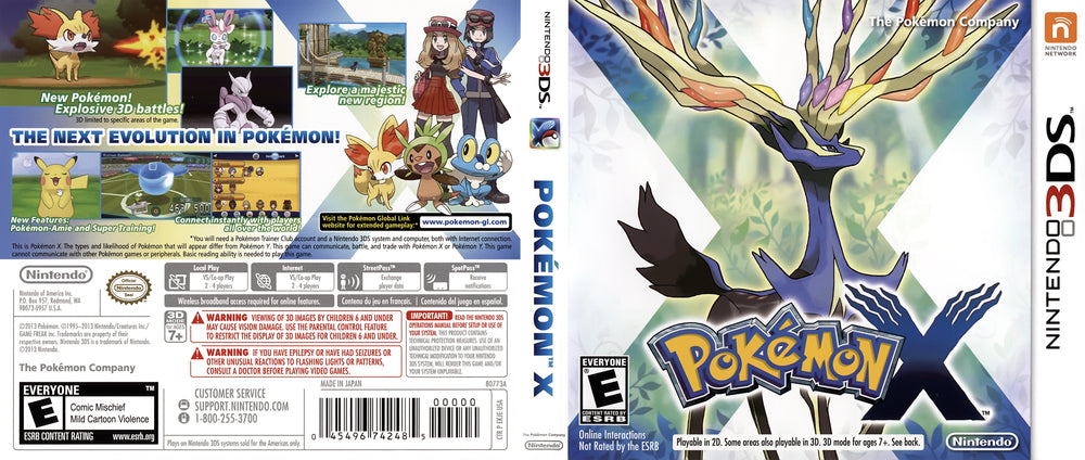 3DS - Pokemon X {CIB}