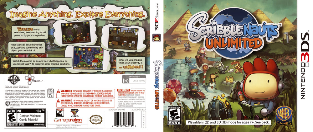 3DS - Scribblenauts Unlimited {CIB}