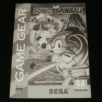 Game Gear Manuals - Sonic Spinball