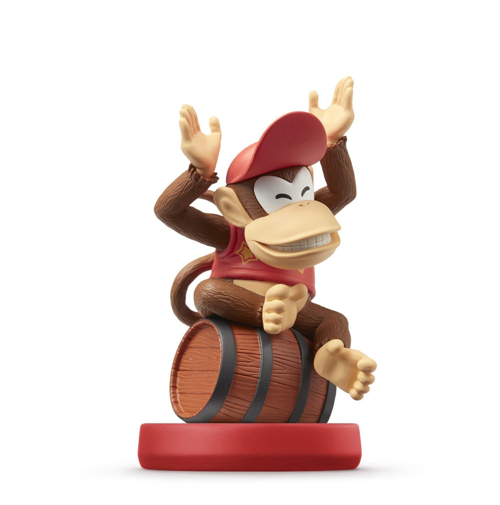 AMIIBO - DIDDY KONG (MARIO SERIES, ON BARREL) {LOOSE}