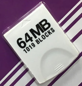 Gamecube & Wii Memory Card 64MB 1019 Blocks