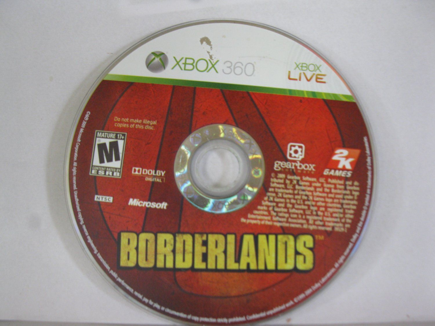 Buy the Borderlands- Xbox 360 Game Disc