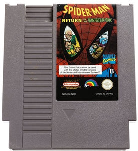NES - Spider Man Return of the Sinister Six [CART/LABEL DAMAGE]