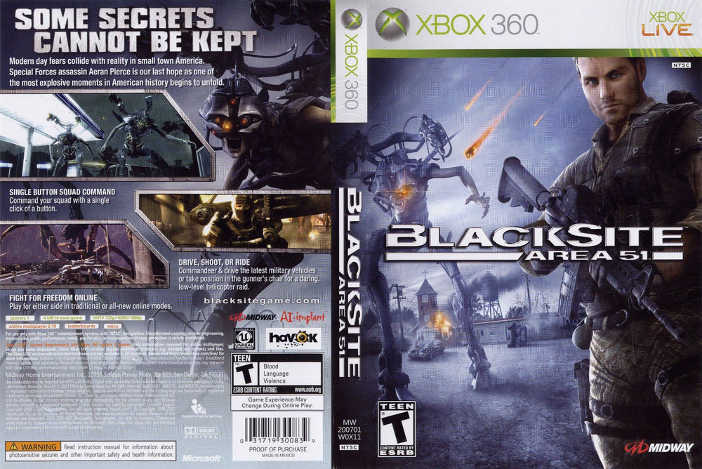 Xbox 360 - Blacksite Area 51 {CIB}