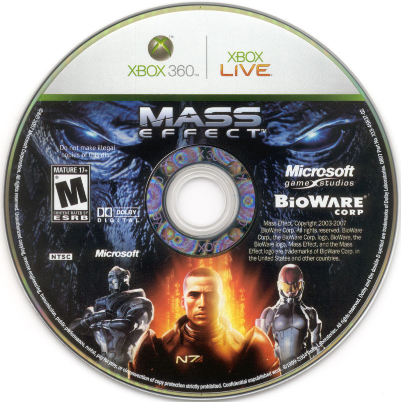 Xbox 360 - Mass Effect {DISC ONLY}